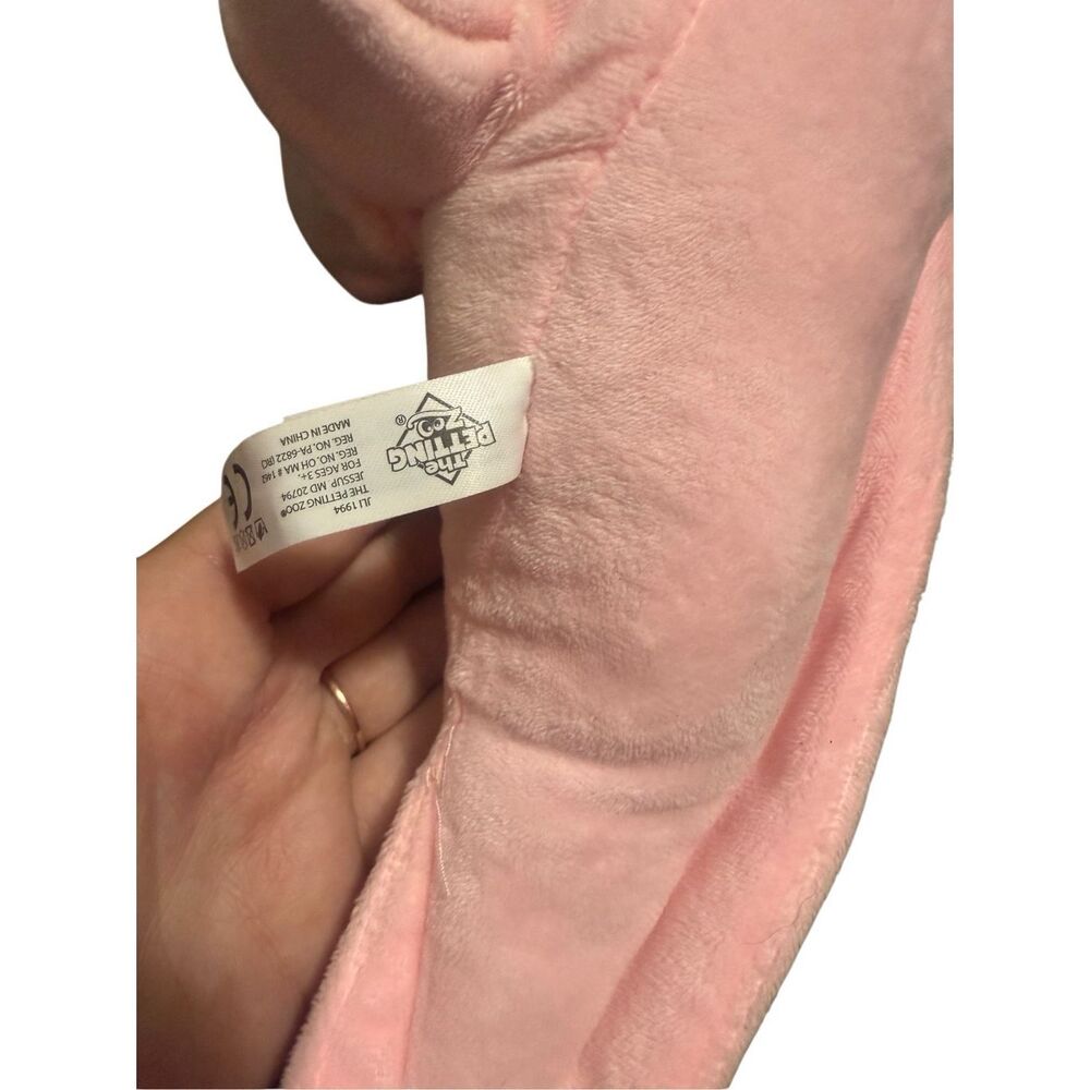 The Petting Zoo Axolotl Plush Stuffed Animal with Two Slap Bracelets Pink Arm - Picture 8 of 11